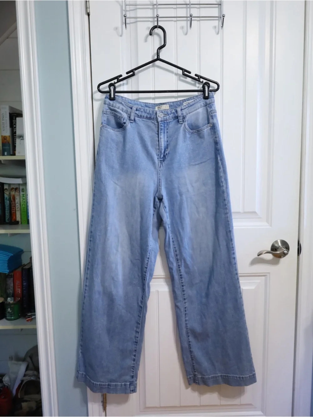 OAT New York Comfort Weave Denim Wide Leg Jeans Light Wash Size 10/30 - Picture 2 of 12